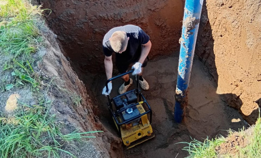уплотнение грунта виброплощадкой